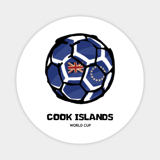 Cook Islands Football Country Flag Magnet